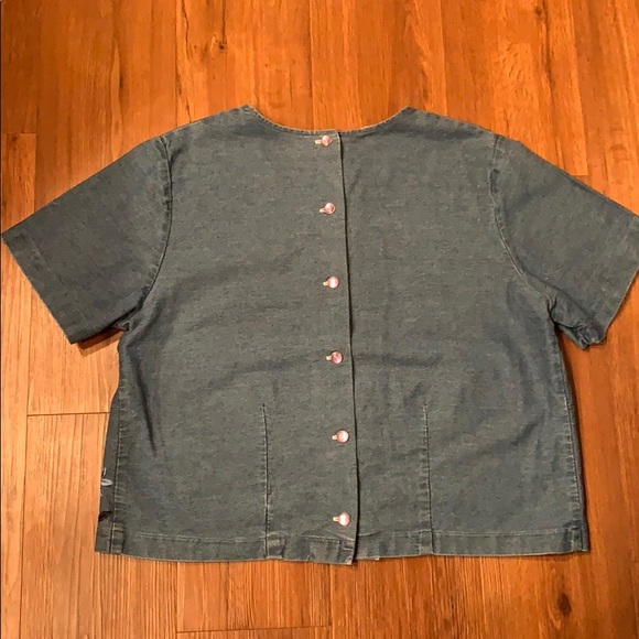 Vintage 90’s jean top size 16 - Picture 3 of 4